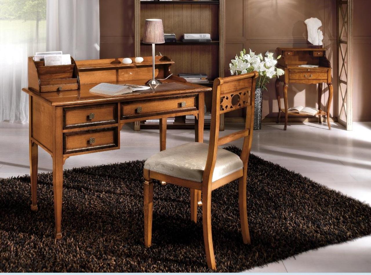 Secretary Desk Italian Style Furniture Furnishing Real Wood Furniture Table