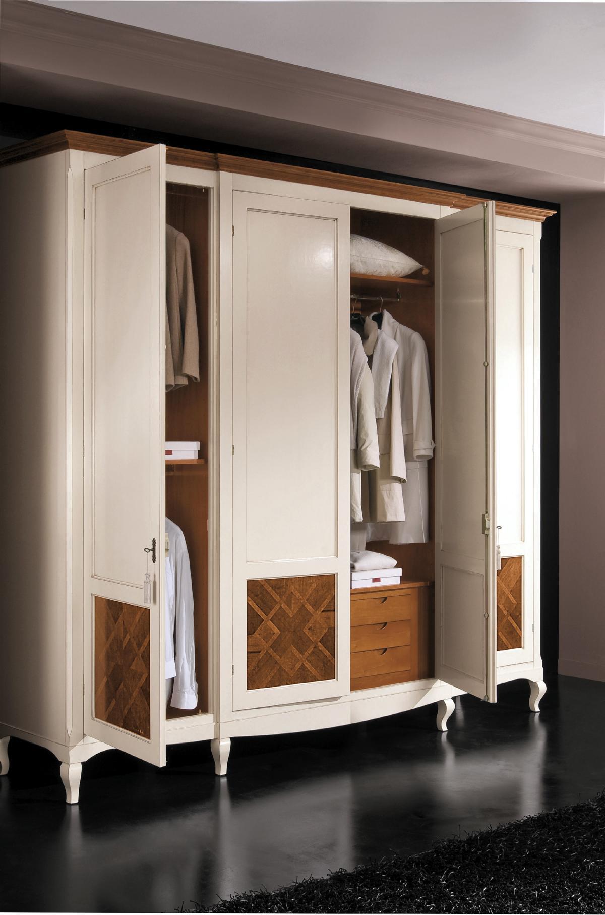 Wardrobe Real Wood Wardrobe Solid Bedroom Furniture Italy Wooden Wardrobe