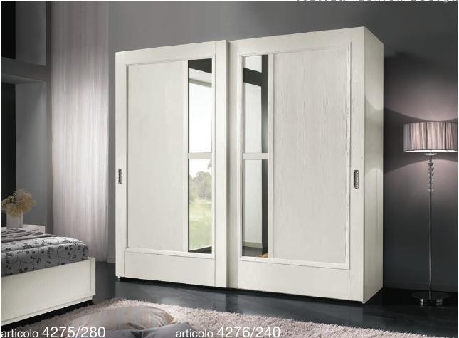 Wardrobe Sliding Doors Bedroom Cupboard Wall Cabinets Wood Mirror New