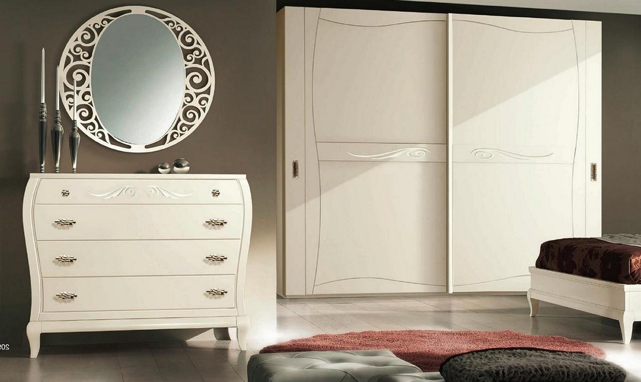 Chest of drawers Mirror Chests of drawers Cabinet Shelf Console Set 2pcs.