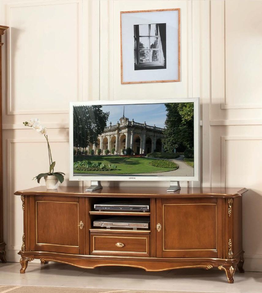 tv Sideboard RTV Living Room Design Shelf Brown Wood Shelves Lowboard Italy