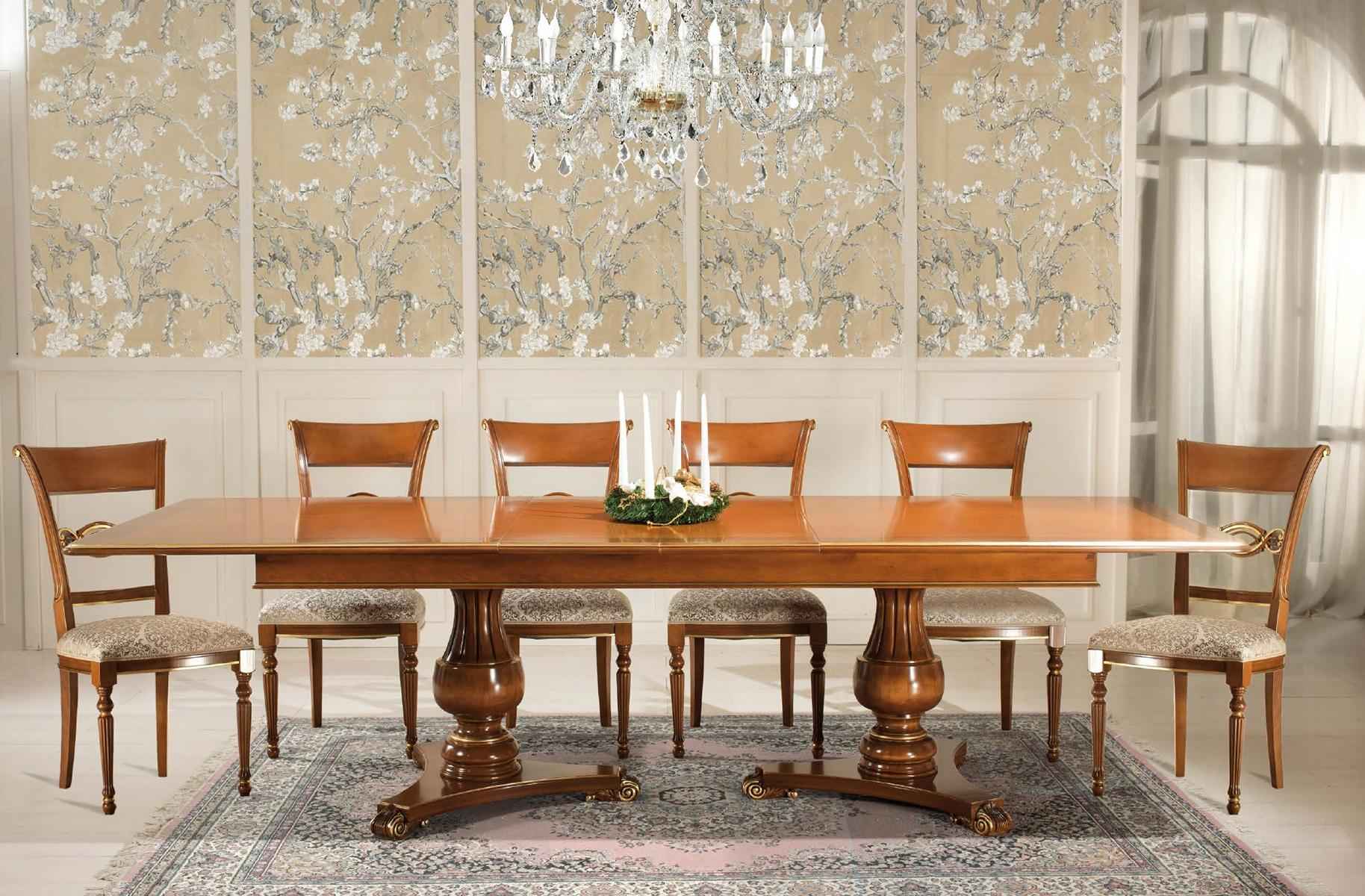 Complete Set Dining Table + 6 Chairs Dining Room Set Dining Group Wood Table Tables 7pcs