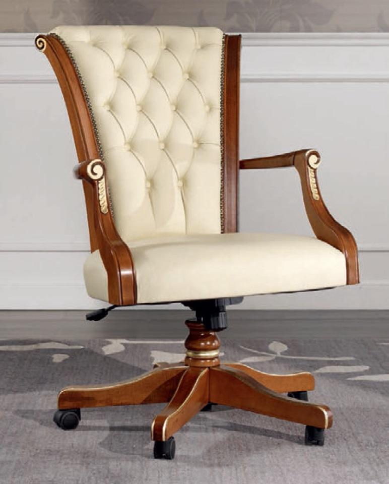 Office Chair Wood Executive Chair Chesterfield Italian Furniture White Swivel Chair