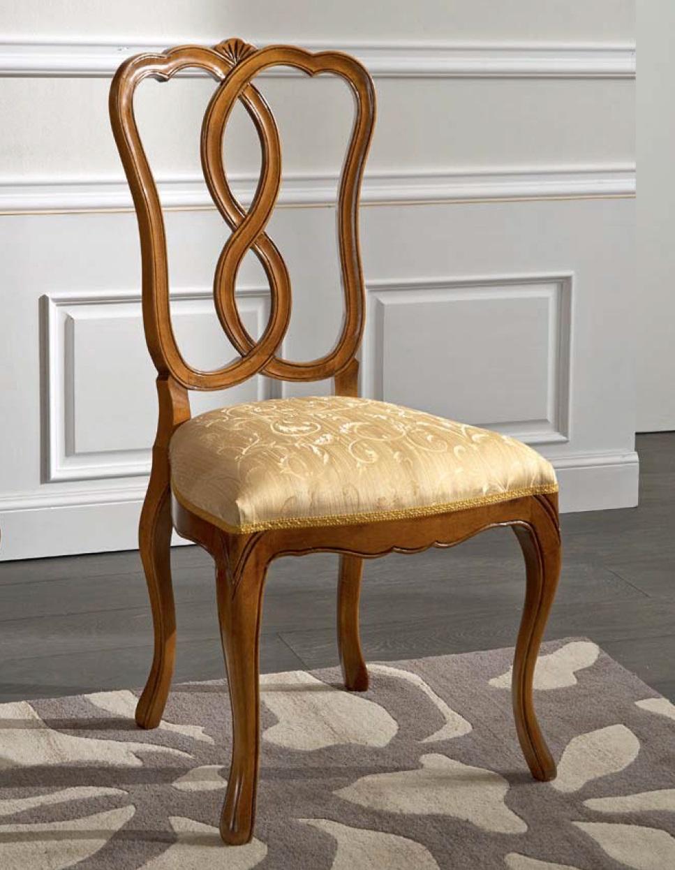 Chair Wood Italian Furniture Dining Room Chairs Luxury Design Armchair Real Wood