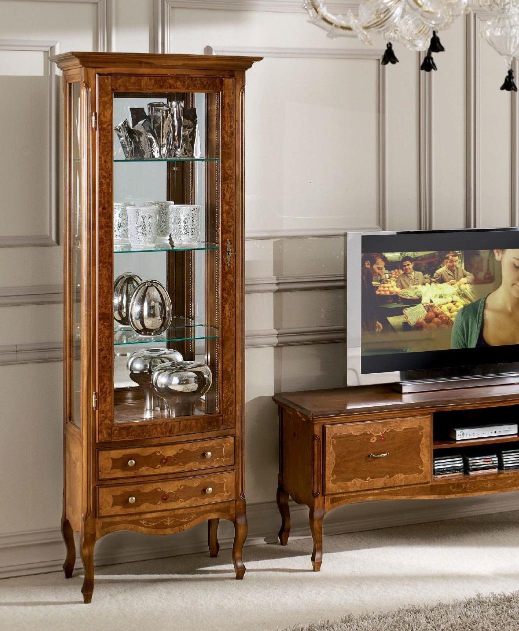 Living Room RTV Display Cabinet Wall Cabinets Design tv Art Deco Display Cabinets Set Cabinet