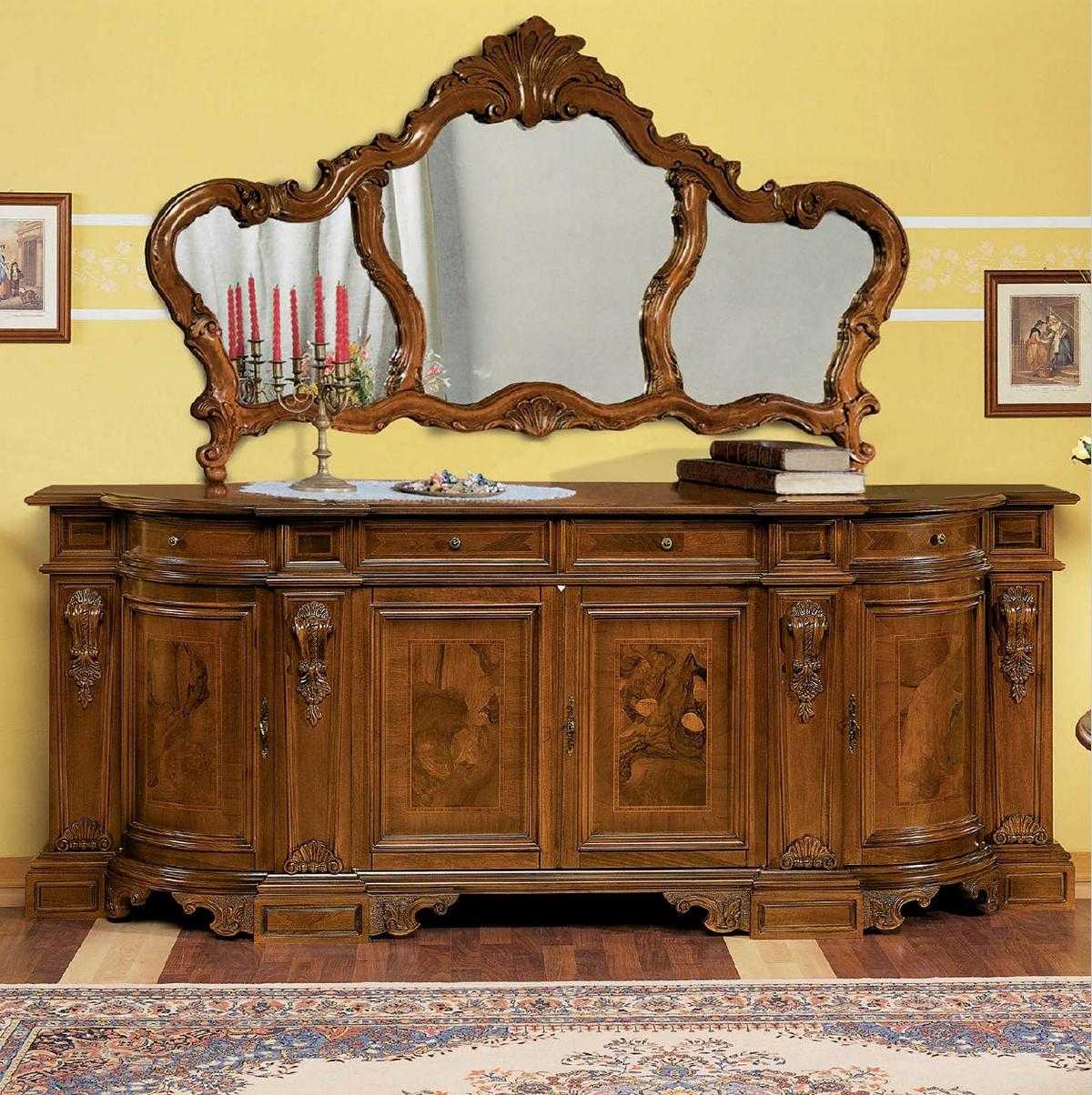 Sideboard Chest of Drawers Mirror Wood Console Sideboard Drawers Consoles