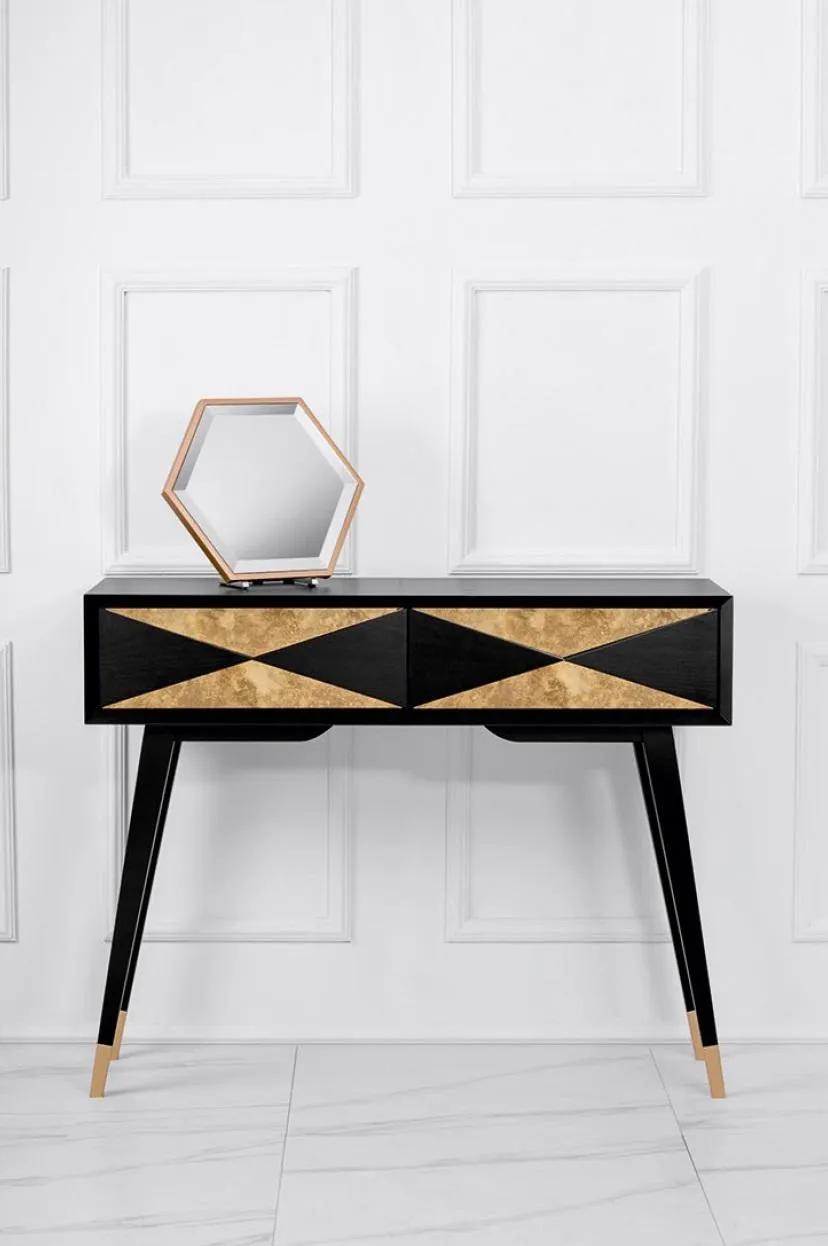 Console table Console chest of drawers Storage table Modern Gold