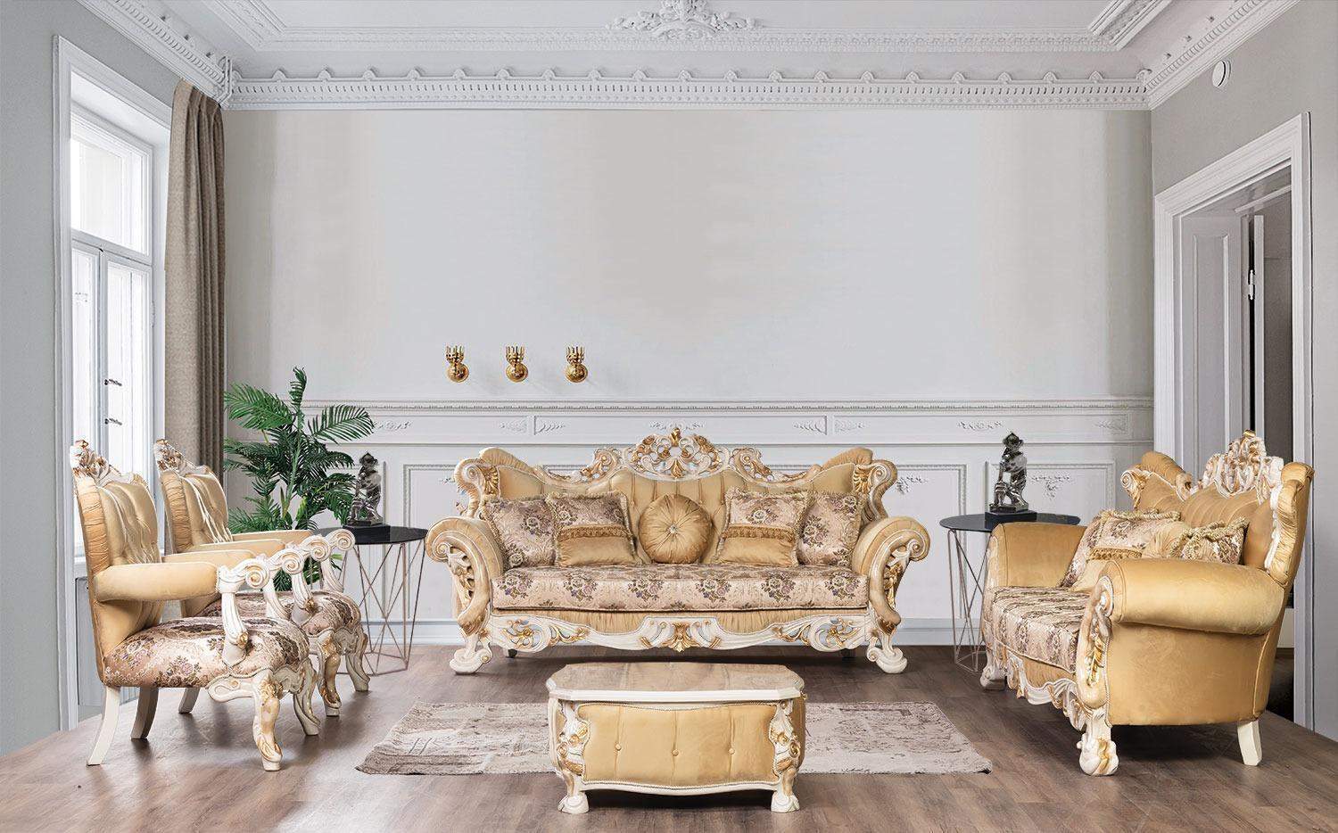 Classic sofa set 4-piece set baroque rococo luxury furniture couch sofa