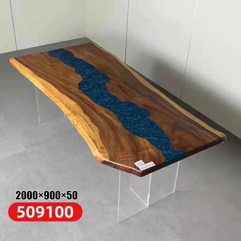 Dining table sea water river wood river table 200x90 tables epoxy resin