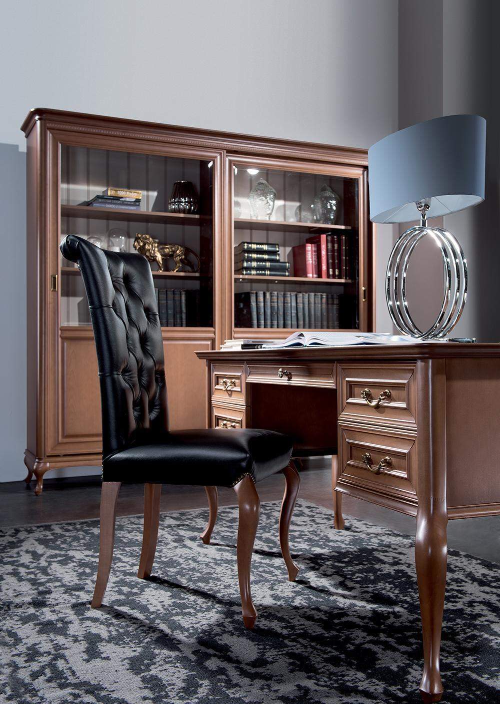 Classic desk with armchair luxury office furniture wood furniture