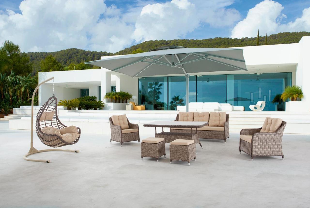 Modern garden furniture table armchair stool veranda sofa set 6 pcs. new