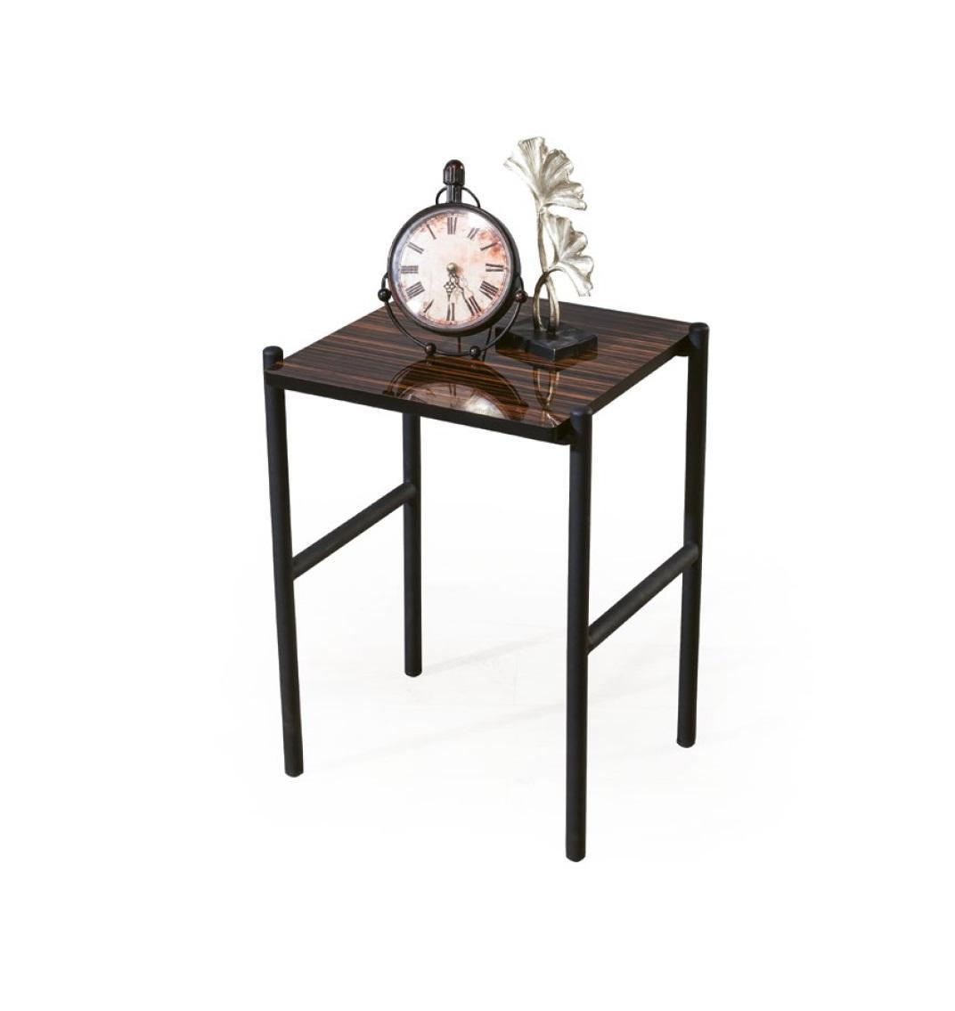 Modern Brown Side Table Living Room Table Luxury Wood Style Furniture