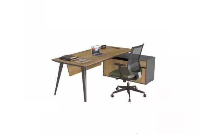 Corner desk office table large executive desks desk furniture brown