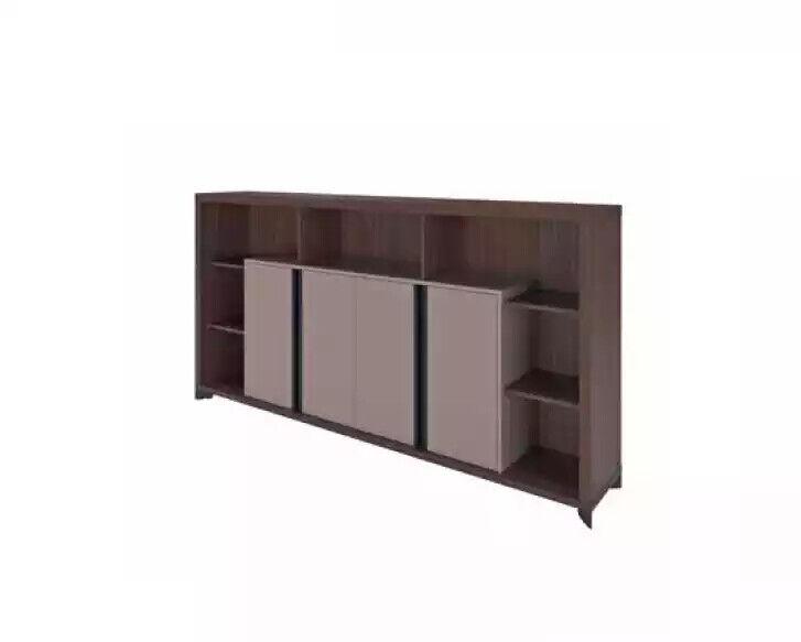 Bookcase Shelf Office Study Modern Design Wood New Brown