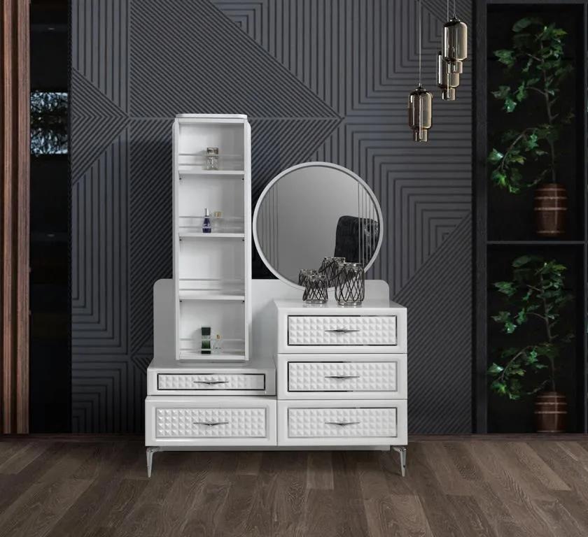 Bedroom chest of drawers with mirror Luxury chests of drawers 2 pcs.