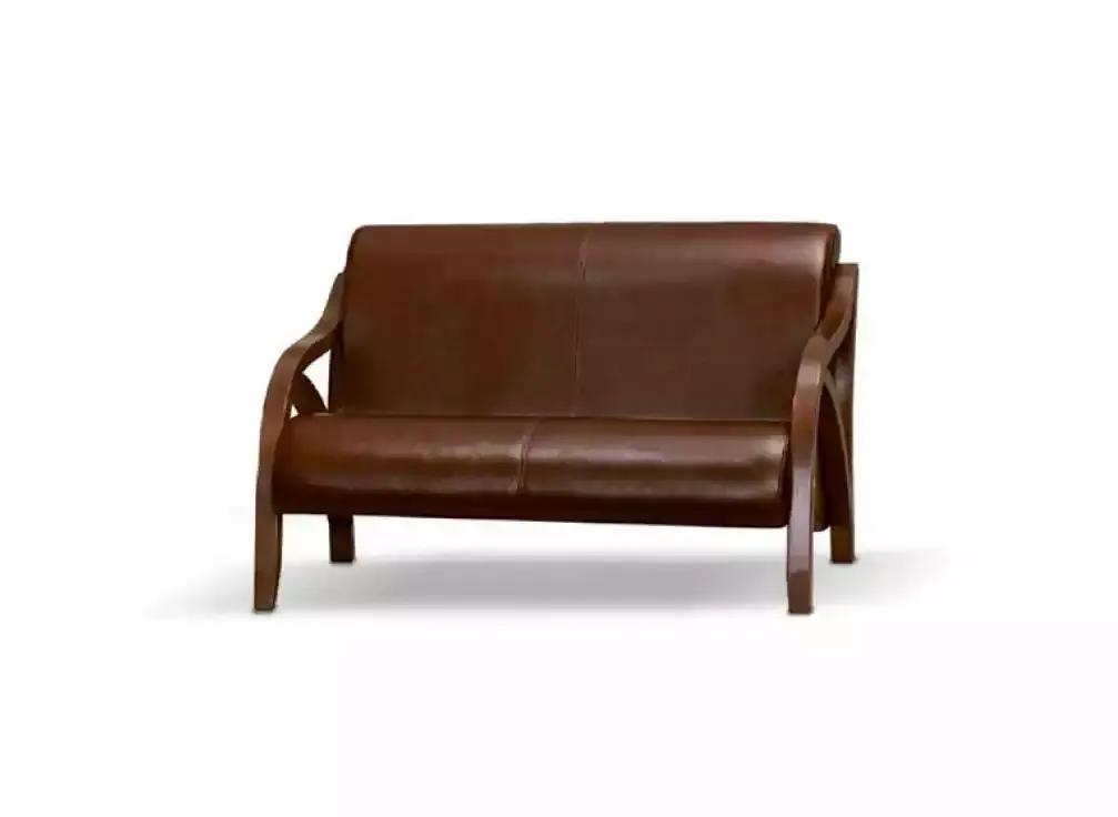 Designer leather bench two seater study furniture office furniture