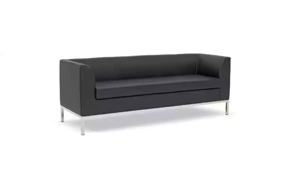 Black upholstery three seater luxury furniture study textile sofas