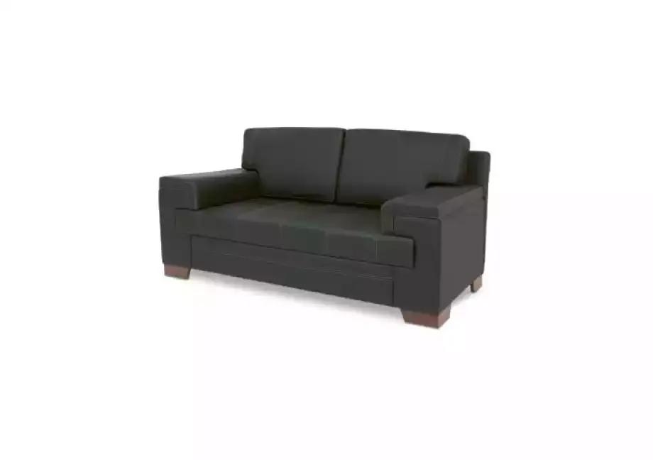 Sofa Two Seater Black Textile Furniture Office Seater Sofas Office