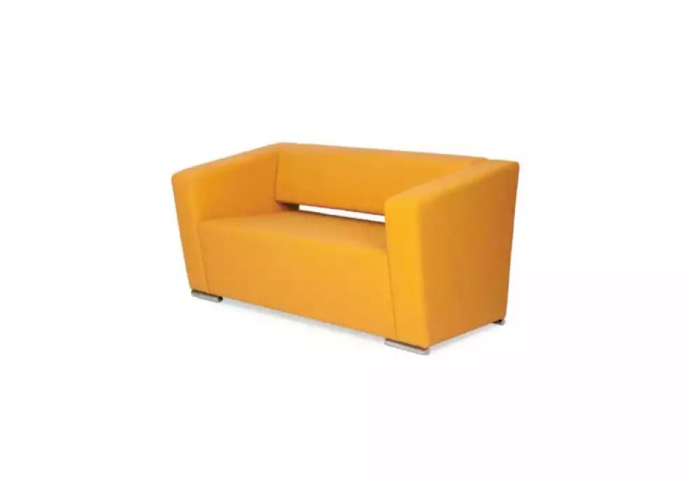 Yellow Sofa Luxury Two Seater Couch Office Furnishings Textile Furniture