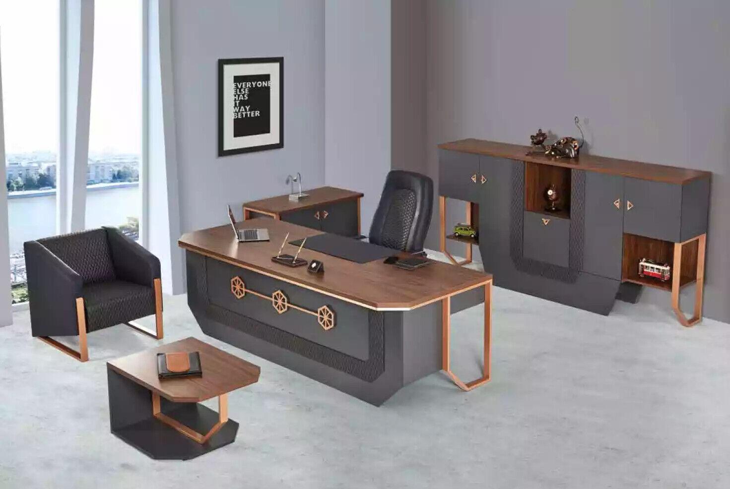 Office furniture set Luxury study furniture Desk Cupboards Coffee table