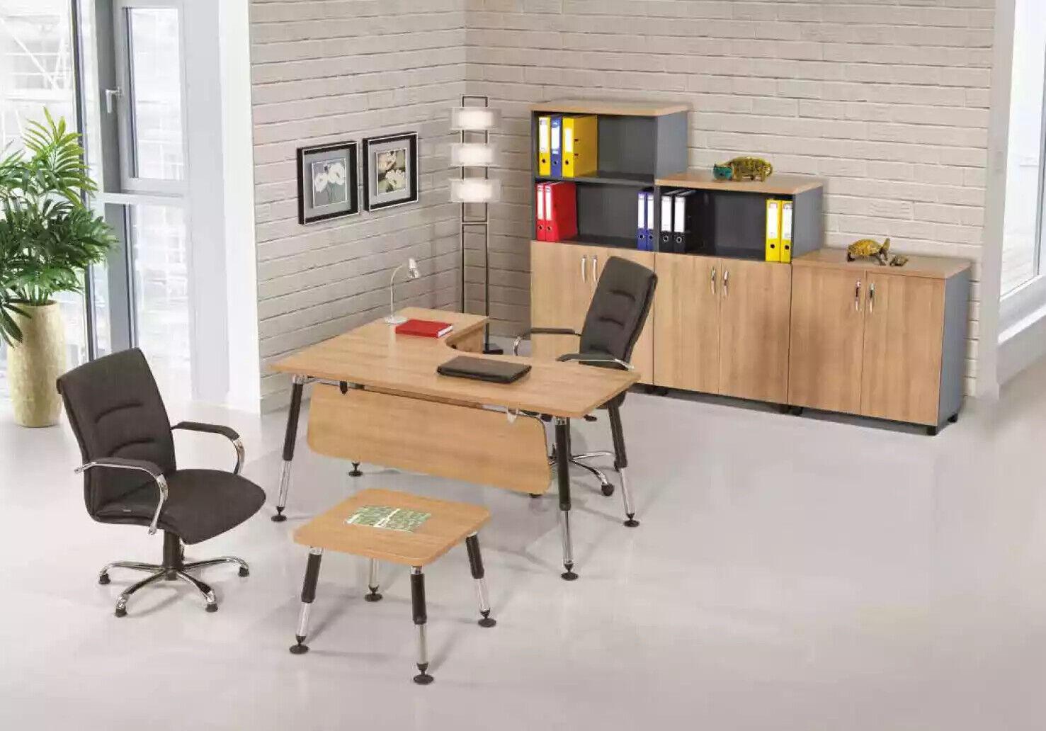 Designer office furniture study set desk coffee table cabinet 3 pcs