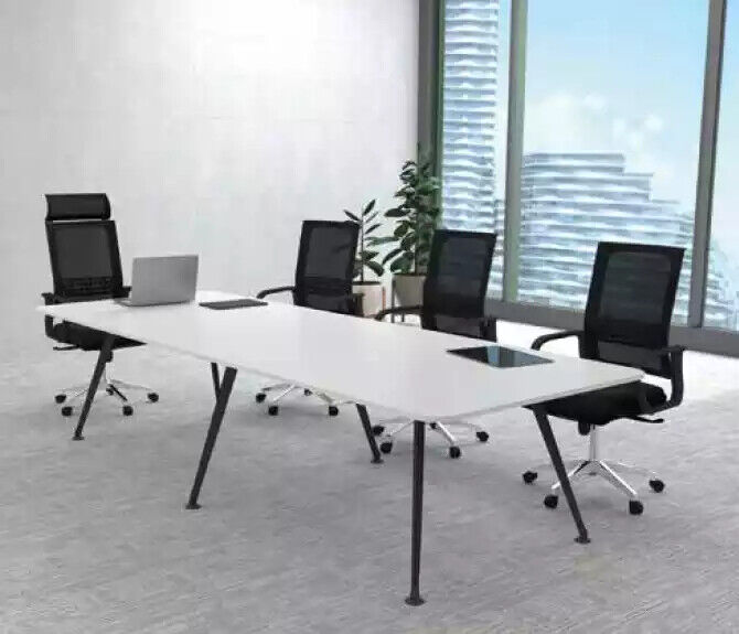 White meeting table Conference table Study furnishing style