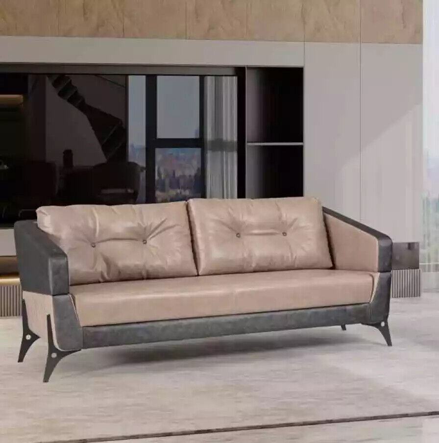 Three seater sofa luxury furniture study upholstery fabric office furniture