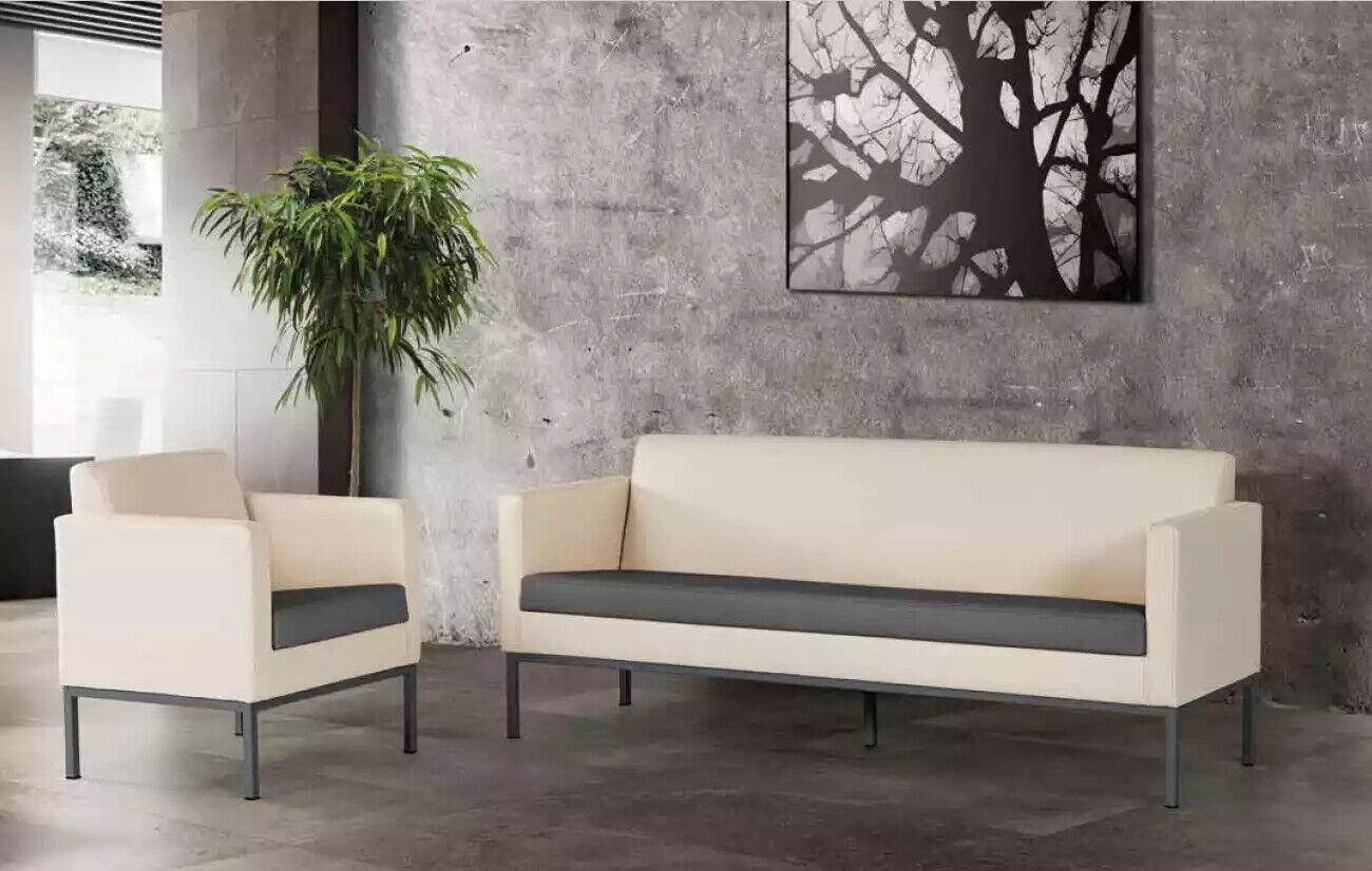 Office furniture complete set study seating group sofa set 2 pcs modern