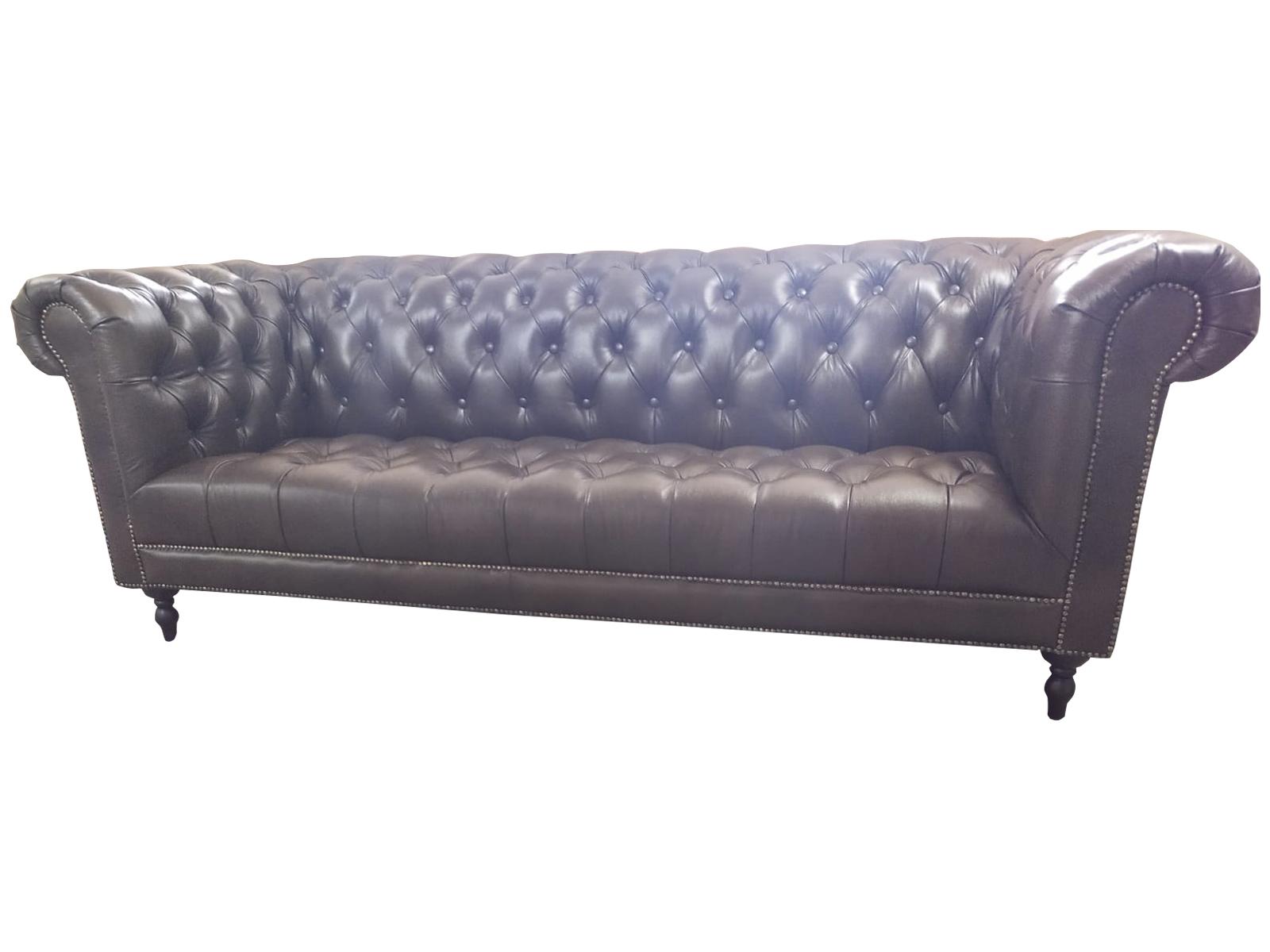 Sofa 4 Seater Chesterfield Couch Luxury 245cm Leather Sofa Couches Furniture