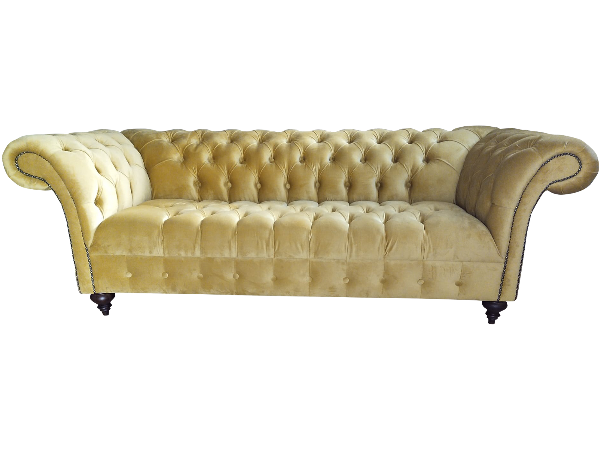 Luxury Sofa Three Seater Design Chesterfield Textile Couches Modern