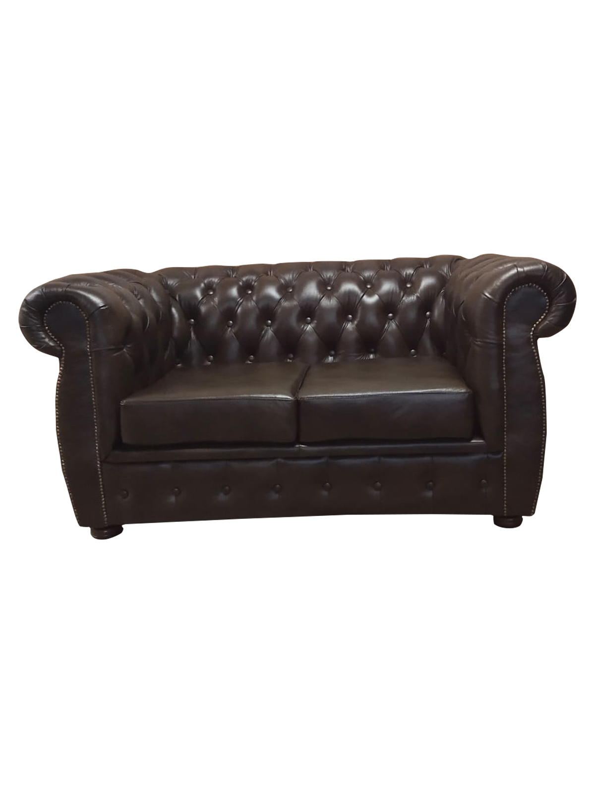 Chesterfield Sofa 2 Seat Luxury Couch Two Seater Sofas Brown Furniture Couches
