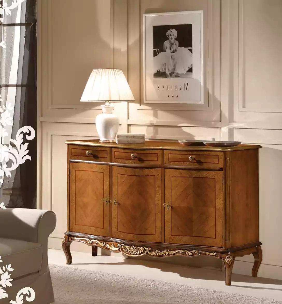 Classic Brown Living Room Furniture High Quality Sideboard Chest of Drawers Sideboards