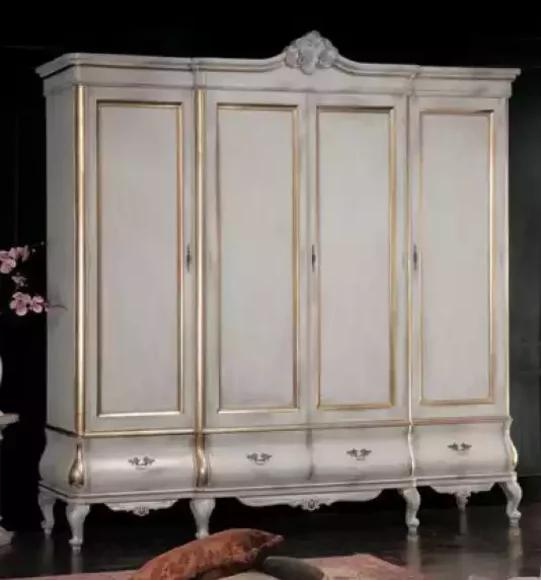 White Luxury Wardrobe Solid Wood Furniture Bedroom Wardrobes Cupboard