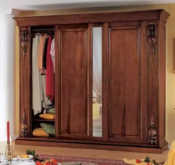 Bedroom Wardrobe Furniture Luxury Solid Wood Wardrobes Design New