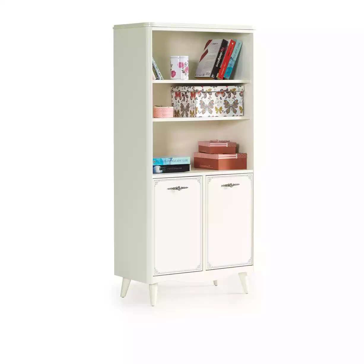Bookcase Bookcase Standing shelf Children\'s shelf Shelf Wood White New