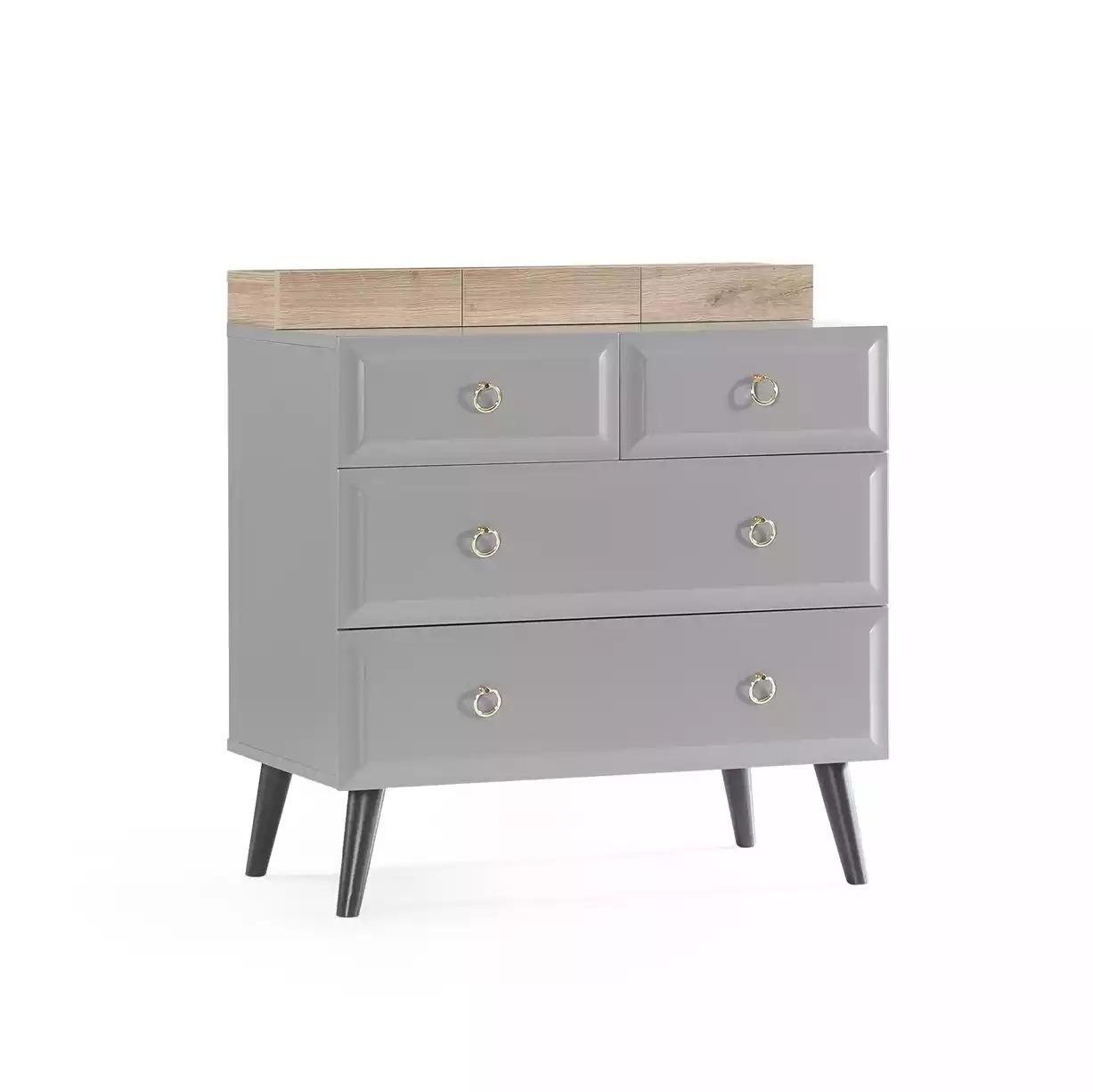 Chest of drawers wardrobe children\'s room chests of drawers wood grey modern youth room