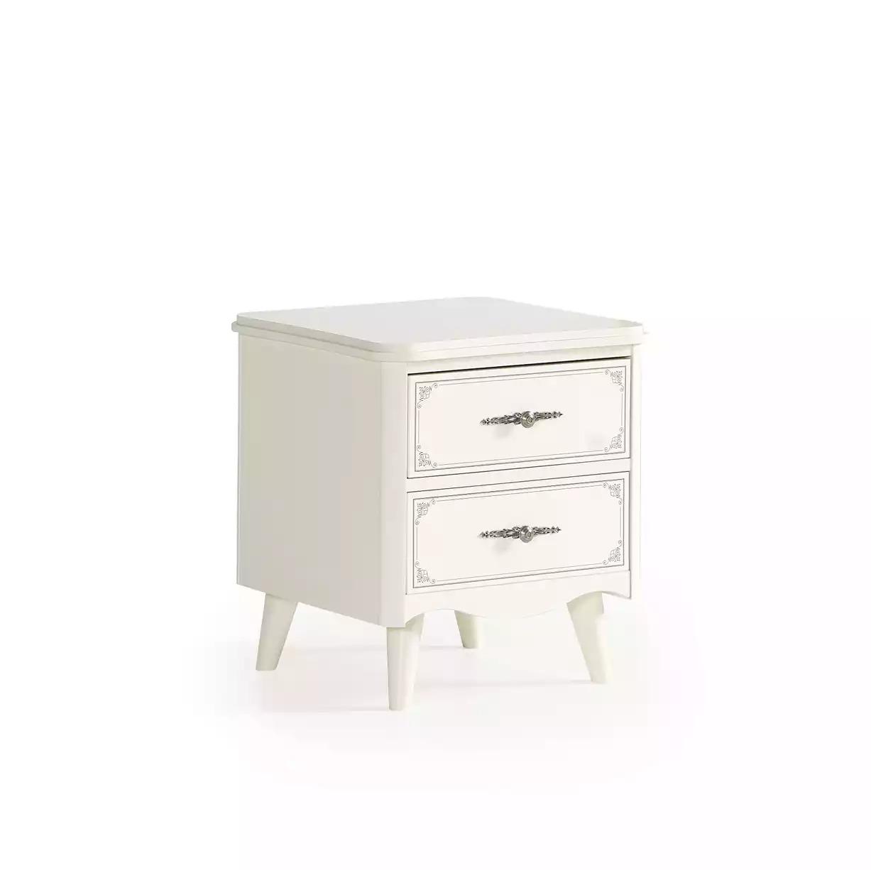 Bedside table bedside console children\'s room wood white children\'s bedside table luxury