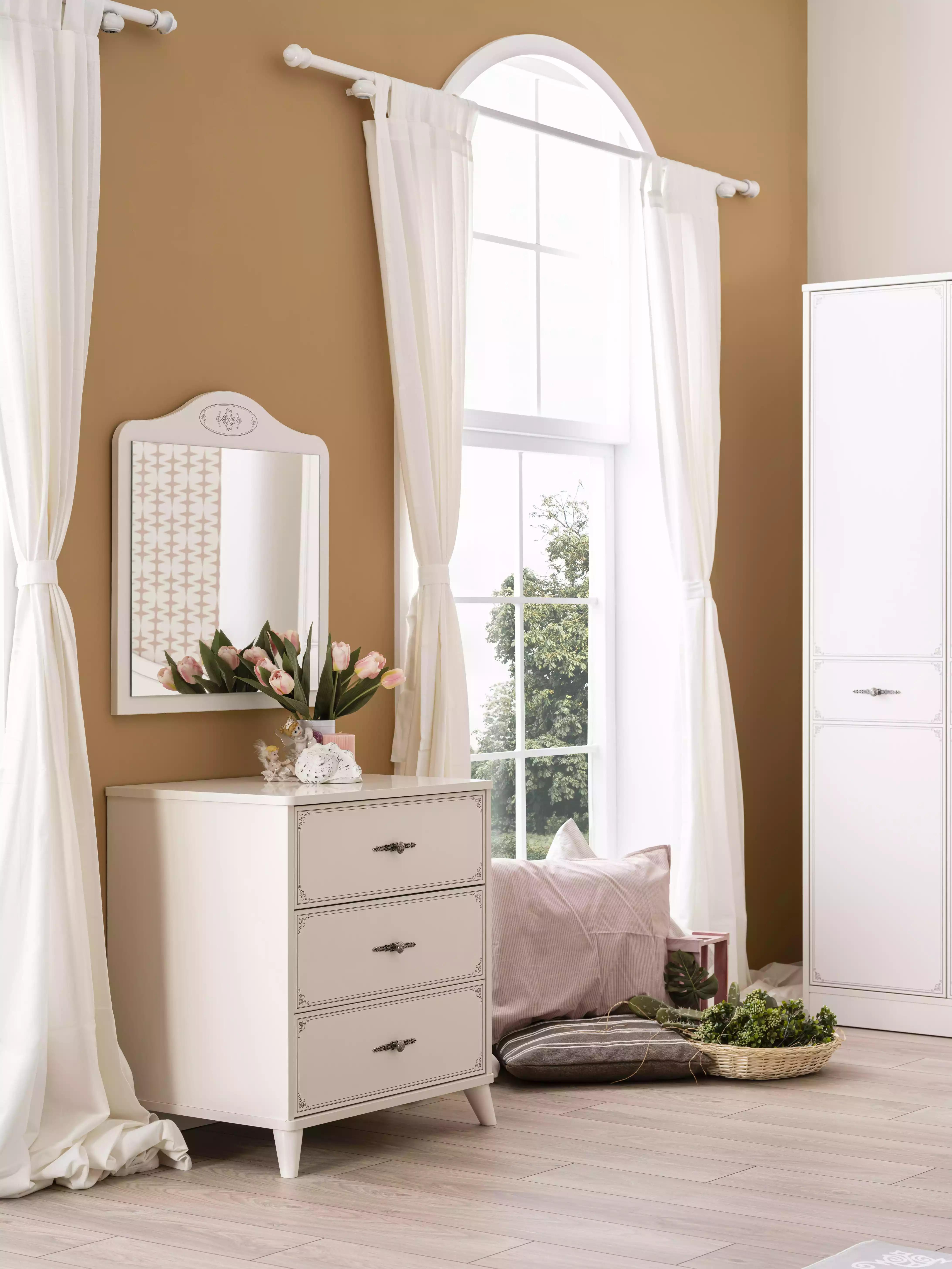 Group chest of drawers with mirror cabinet wood chests of drawers sideboard white luxury