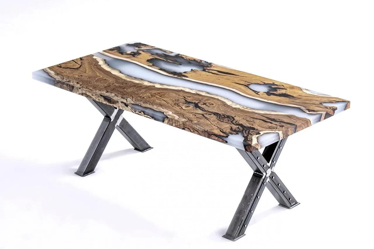 Kitchen table Dining table Epoxy resin Dining room table Table 160 cm