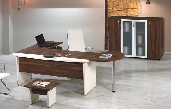 Classicе office furniture set 3-piece corner office desk complete