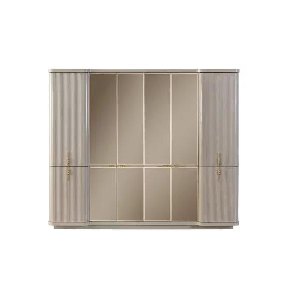 Beige closet Wardrobe Bedroom Wooden wardrobe Furniture