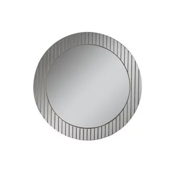 Gray round mirror Designer hallway mirror Modern decorative mirror