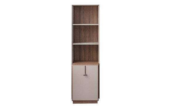 Modern bookcase Designer upright shelf Beige Office shelves Bookcase