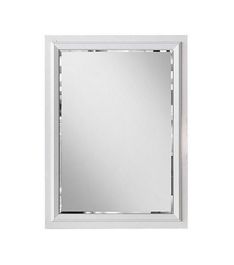 Wall mirror Mirror Wood Design White Rectangular
