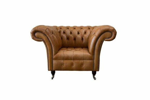 Chesterfield Design Armchair Couch Upholstery Luxury Couches 1 Seat Leather