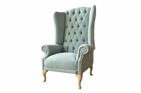 Wing Chair Armchair Design Upholstery White Couch Chesterfield Textile