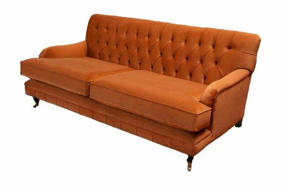 Three Seater Sofa 3 Seat Fabric Chesterfield Modern Design Living Room Couch