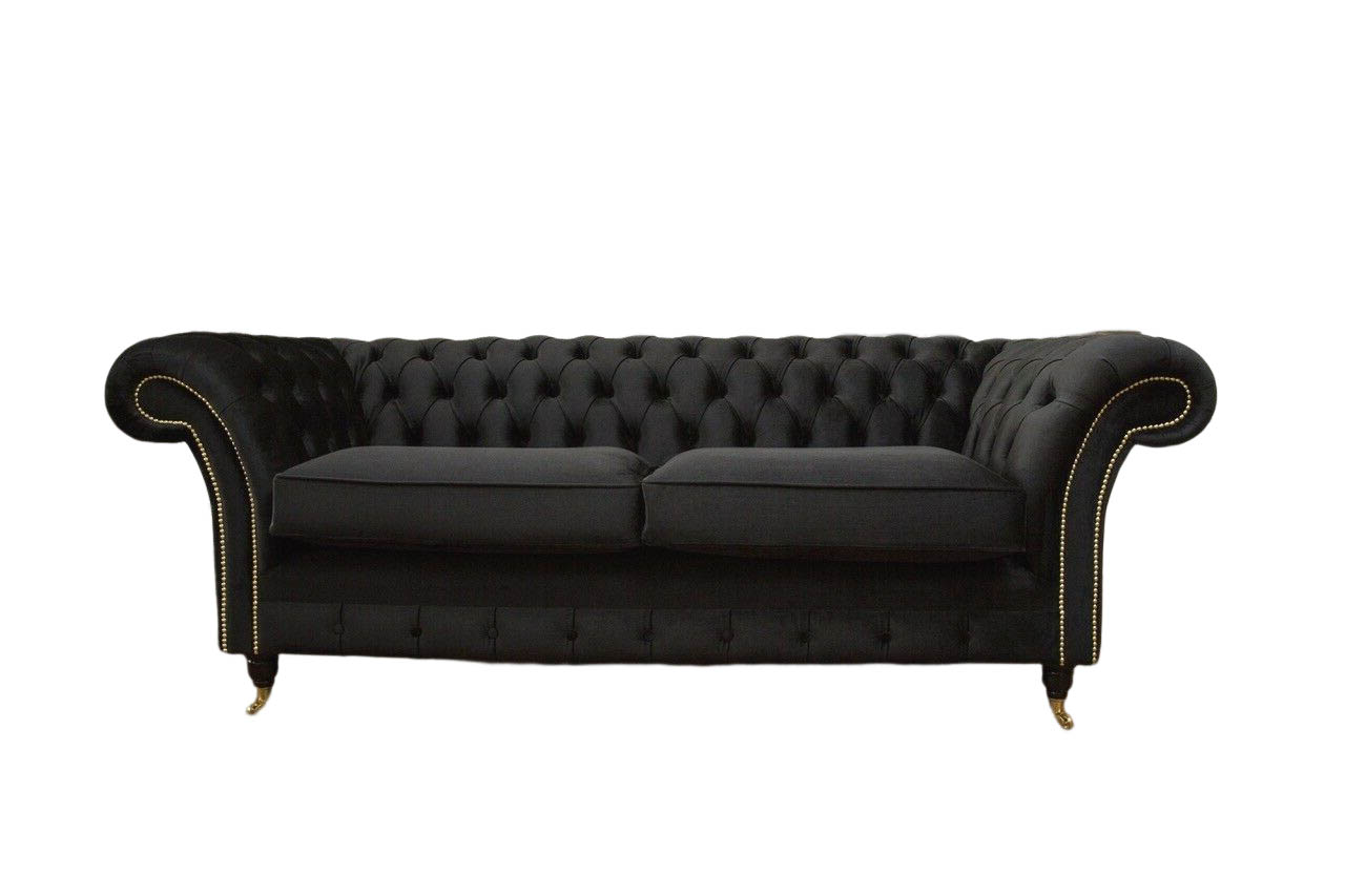 Chesterfield Sofa 3 Seater Couch Upholstery Luxury Textile Couches Sofas