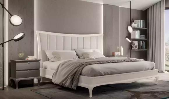 Design Bedroom 3-piece Bed 2x Bedside Tables Modern Luxury Beds Furniture