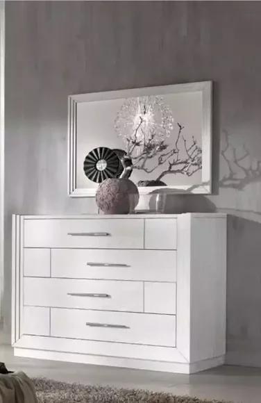 Modern Chest of Drawers 2pc. Set Style Modern Chest of Drawers Mirror Italian Furniture